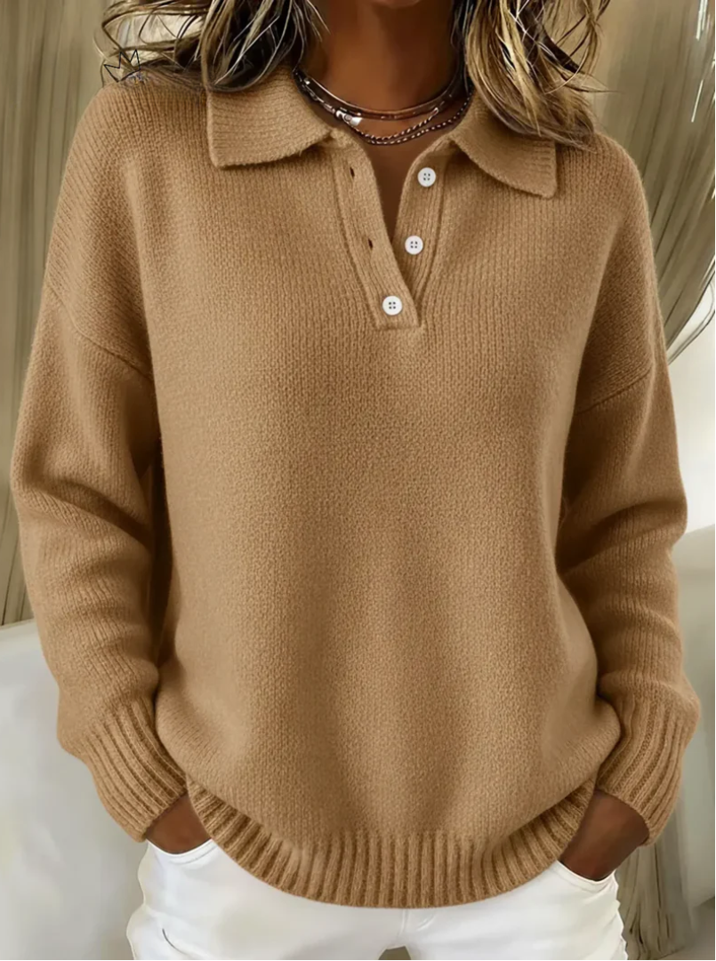 Rosabel | Polo Collar Knit Jumper