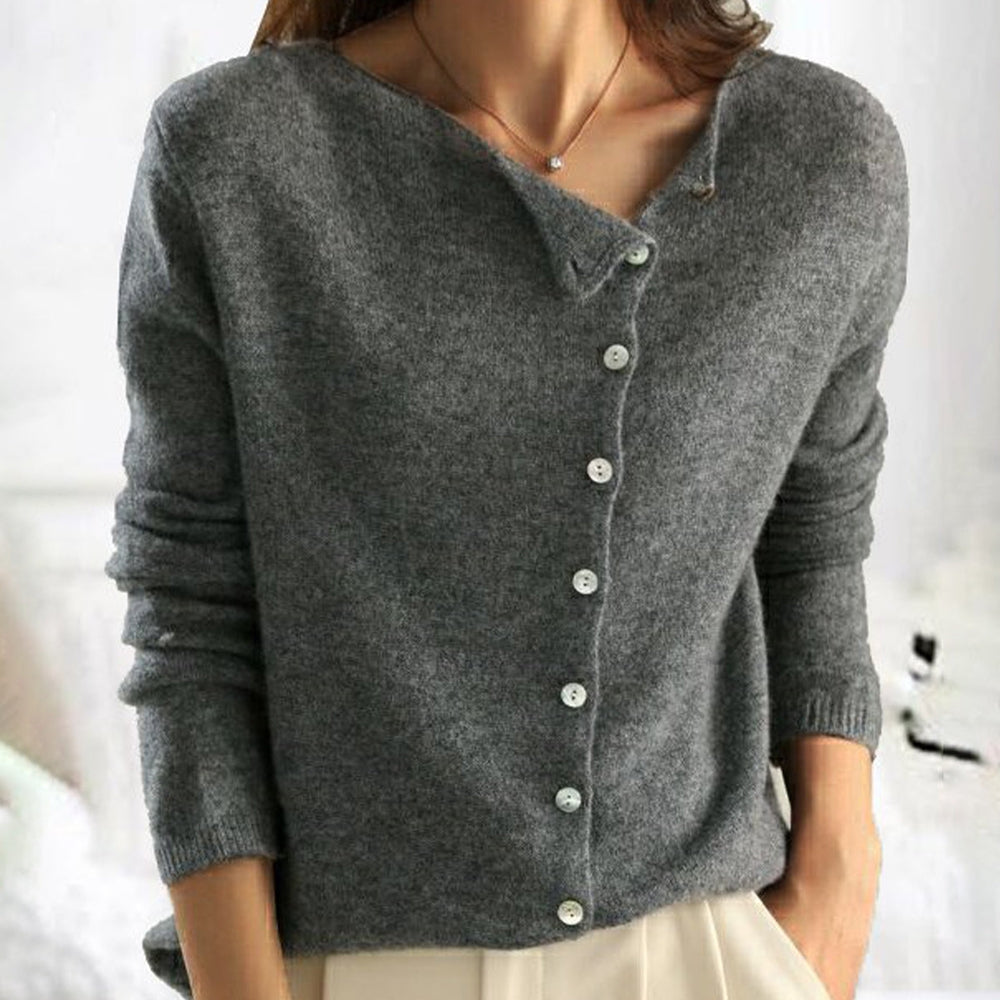 Josephine | V-Neck Button Knit Cardigan