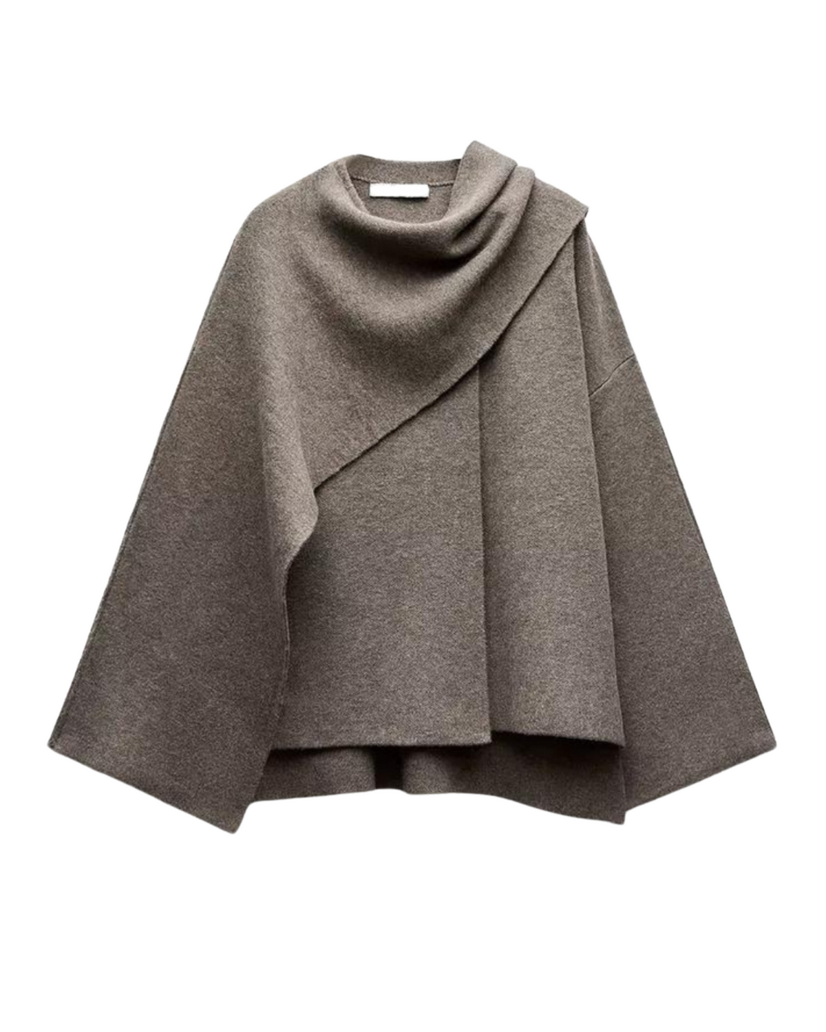 Clementine | Draped Cowl Neck Poncho