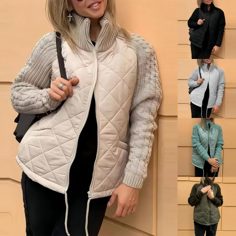 Sabine | Quilted Padded Zip Jacket