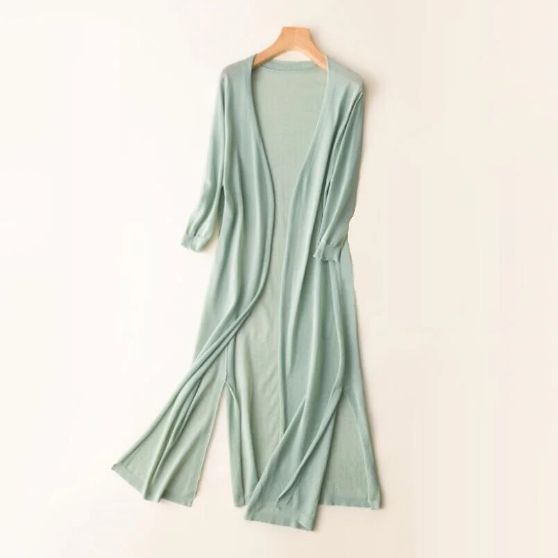 Imelda | Longline Open Knit Cardigan