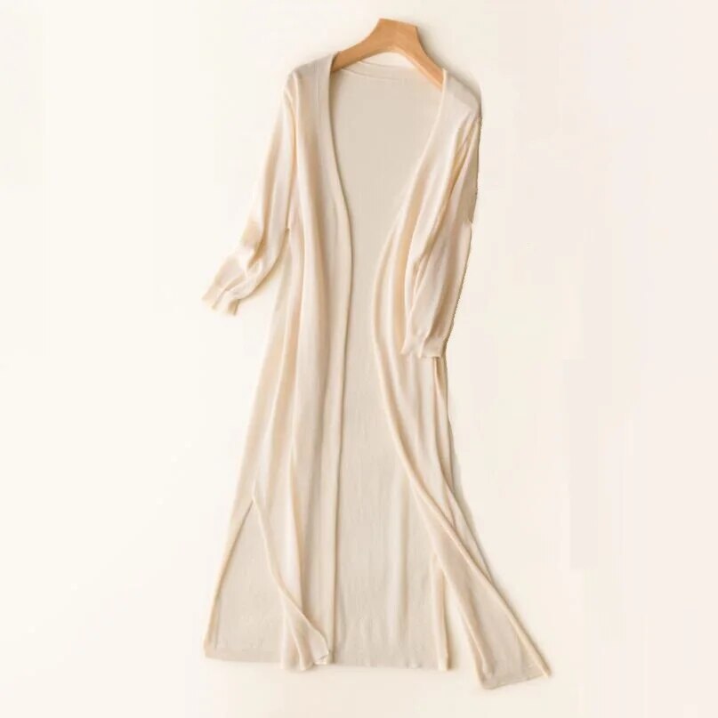 Imelda | Longline Open Knit Cardigan