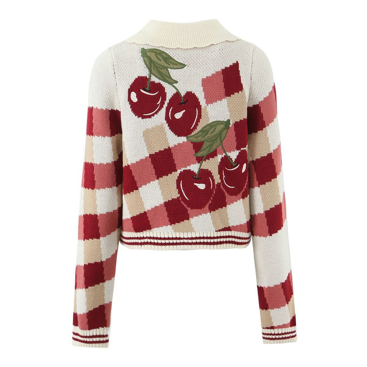 Jessamine | Cropped Collared Knit Cardigan