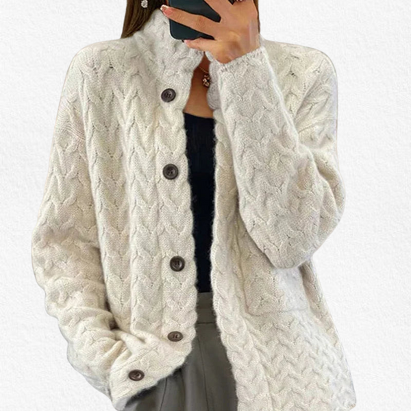 Lily | Textured Button Knit Cardigan