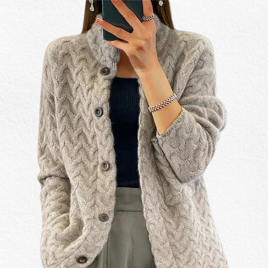 Lily | Textured Button Knit Cardigan