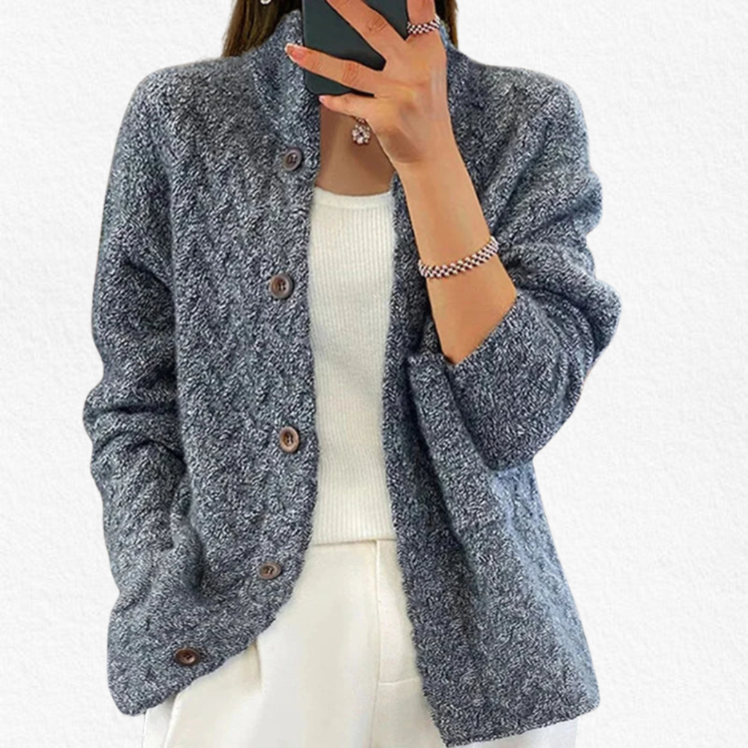 Lily | Textured Button Knit Cardigan