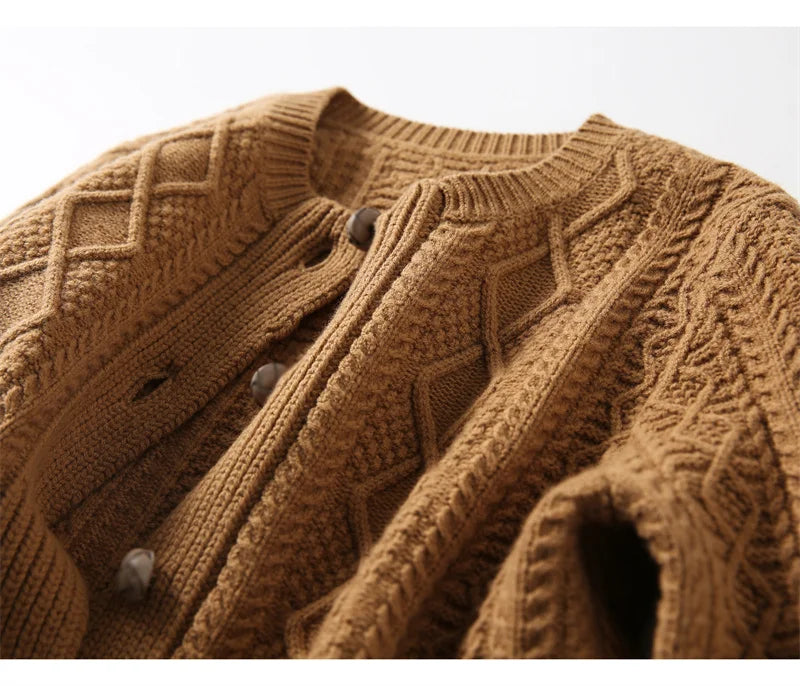 Letitia | Cable-Knit Button Cardigan