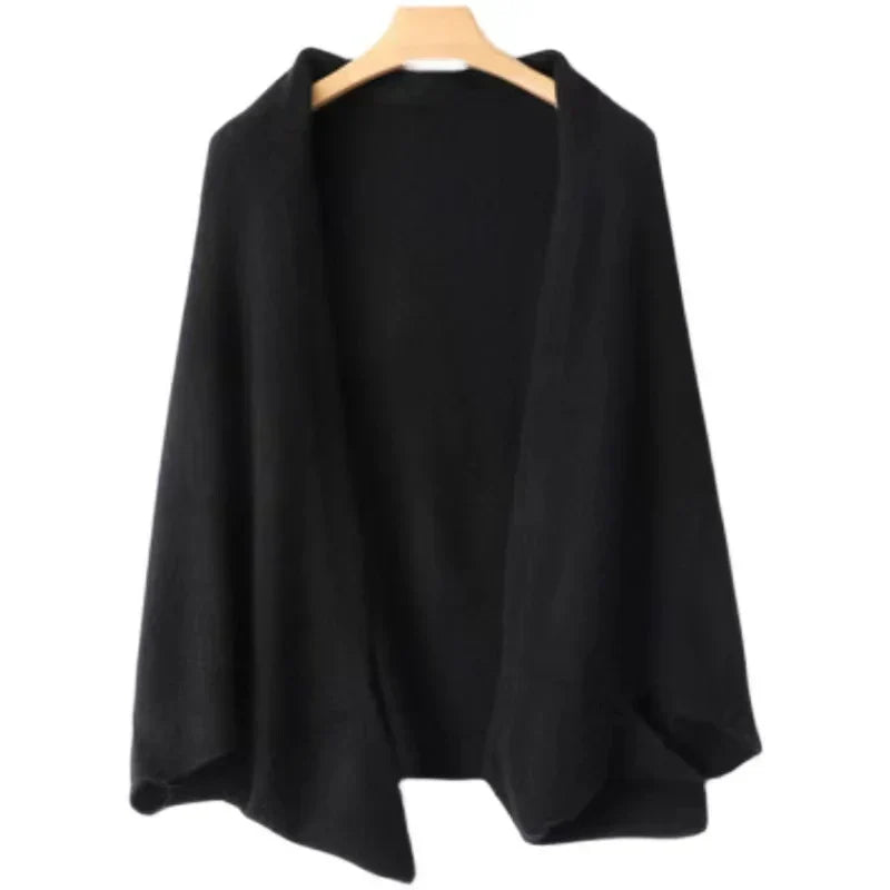 Juno | Draped Open-Front Cardigan