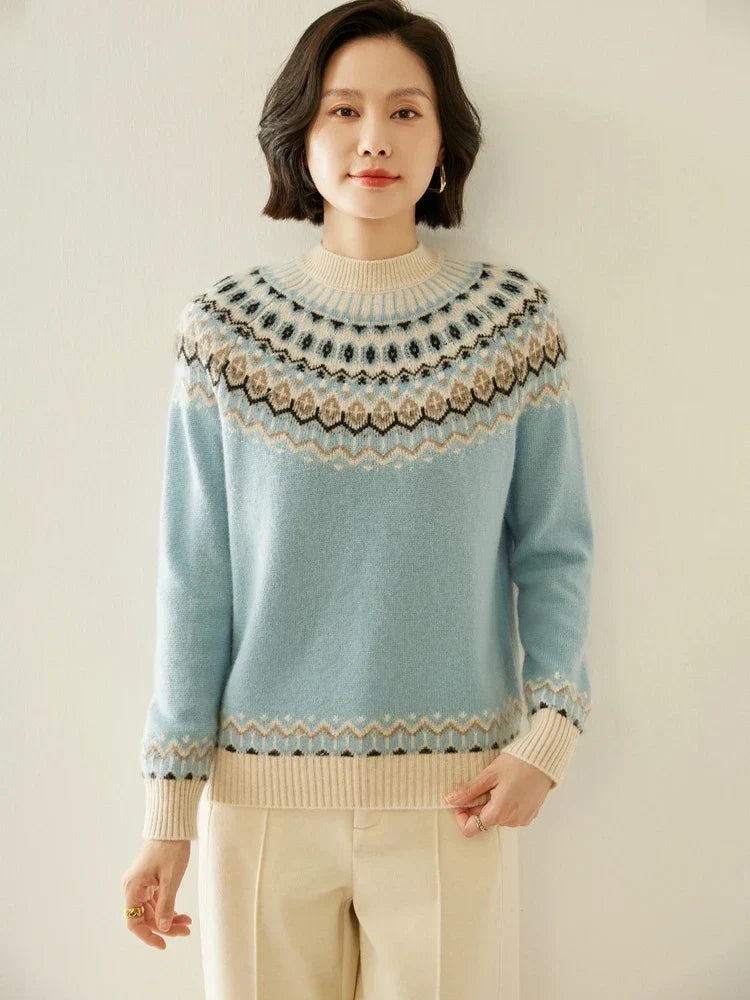 Primrose | Jersey Fair Isle de lana