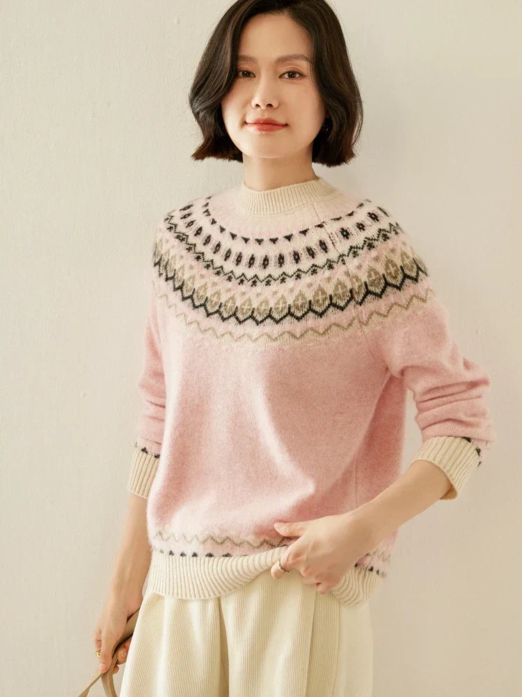 Primrose | Jersey Fair Isle de lana