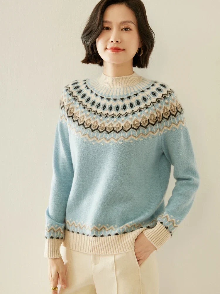 Primrose | Jersey Fair Isle de lana