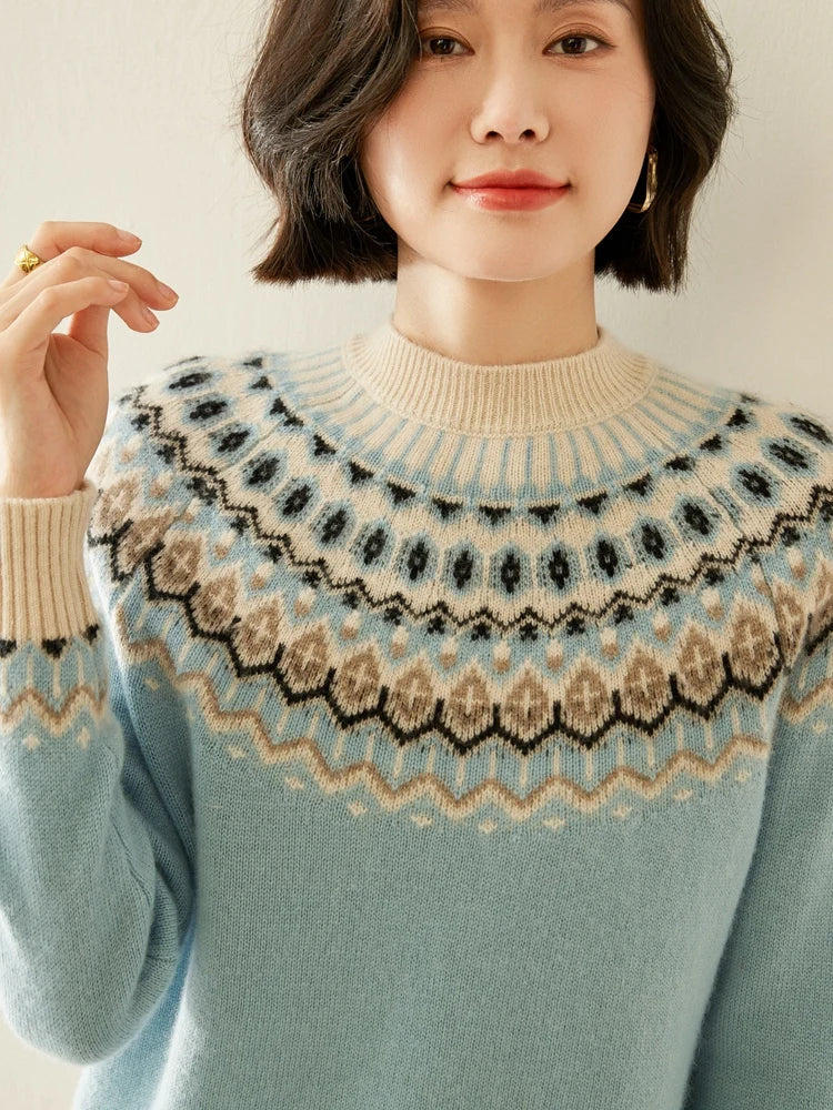 Primrose | Jersey Fair Isle de lana