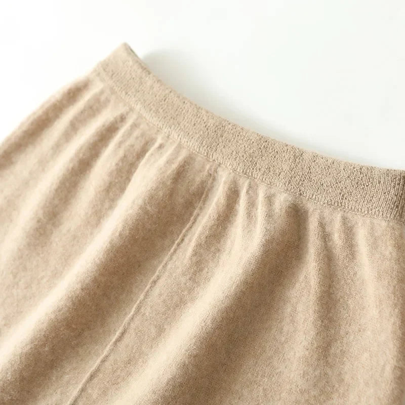 Ramona | Wool Knit Midi Skirt