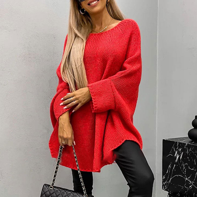 Blythe | Jersey de punto murciélago oversize