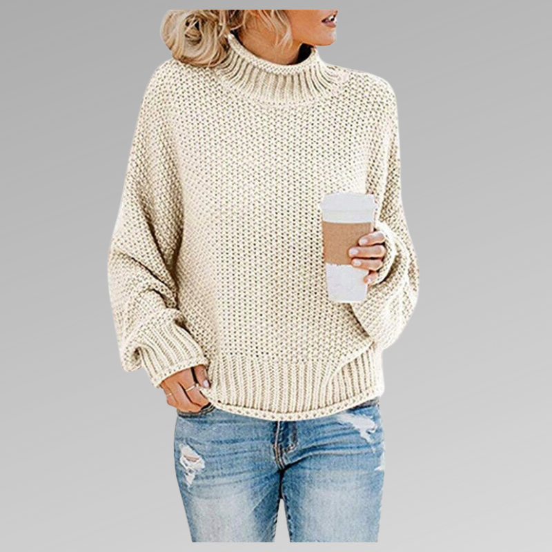 Ella | Chunky Knit Roll Neck Jumper