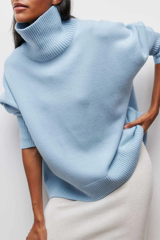 Diana | Short Sleeve Roll Neck Jumper