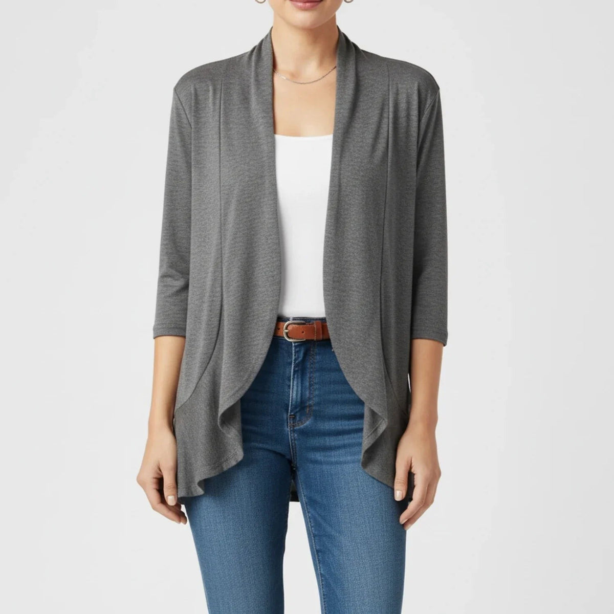 Draped waterfall cardigan