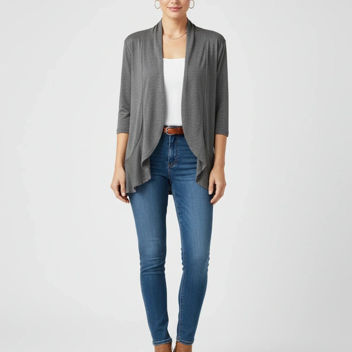 Draped waterfall cardigan