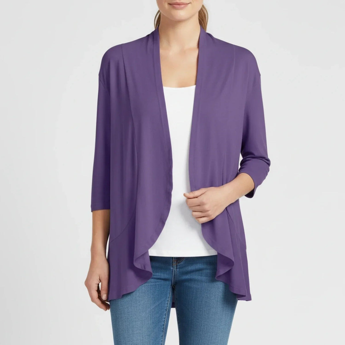 Draped waterfall cardigan