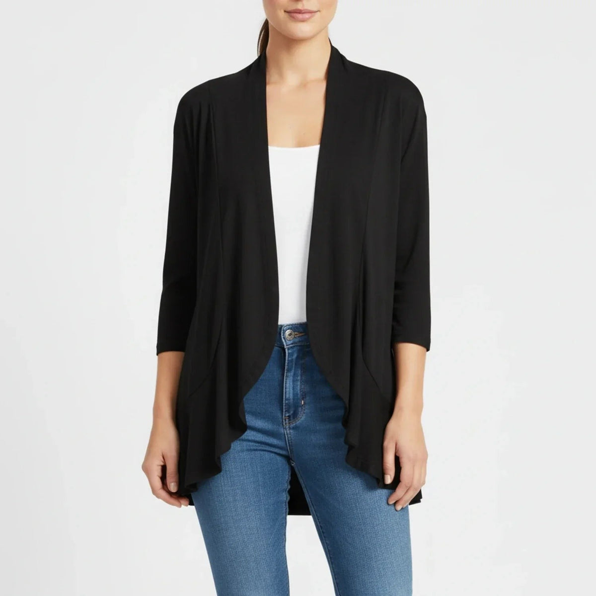 Draped waterfall cardigan
