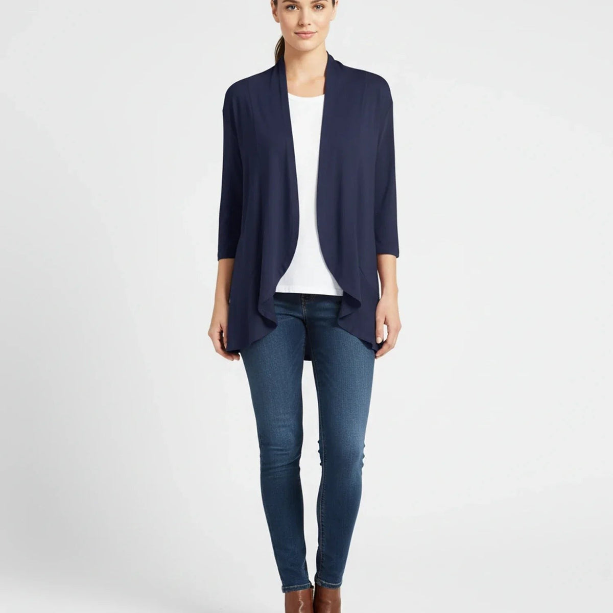 Draped waterfall cardigan