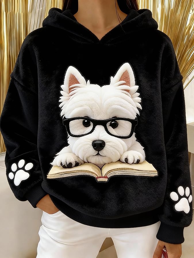Romilly | Sudadera con Capucha y Gráfico de Perro