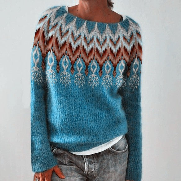 Fair isle crew neck jumper