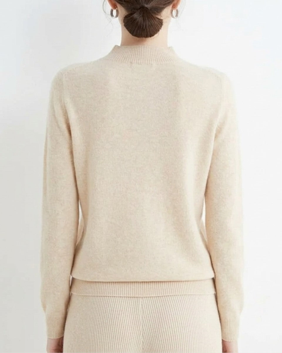 Merino mock neck jumper