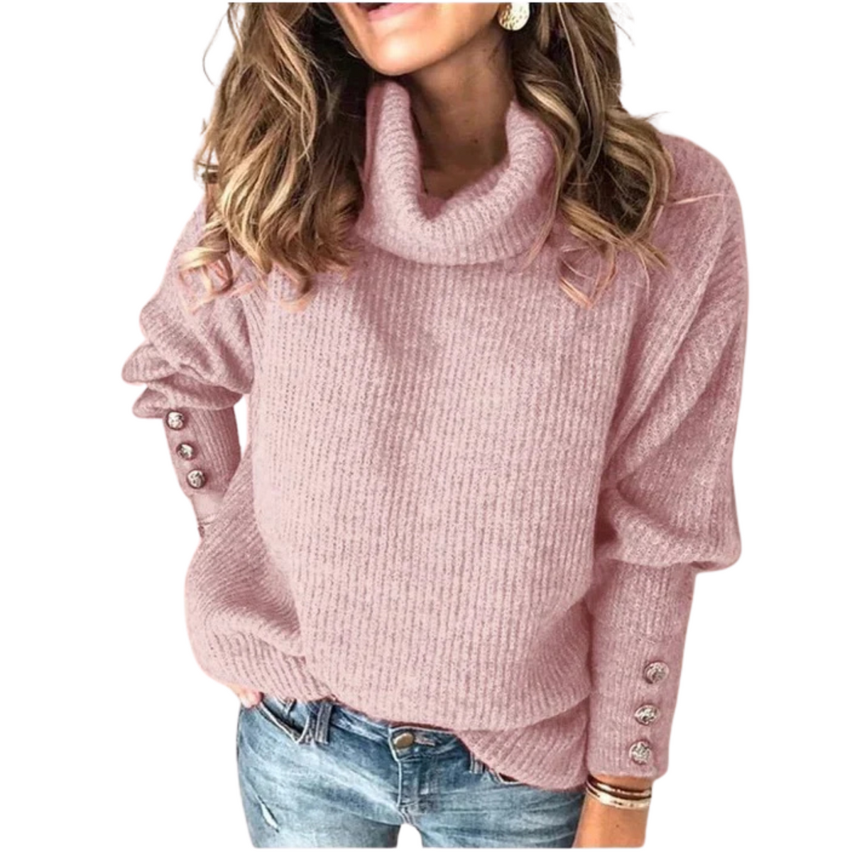 Ottilie | Merino Wool Cowl Neck Jumper