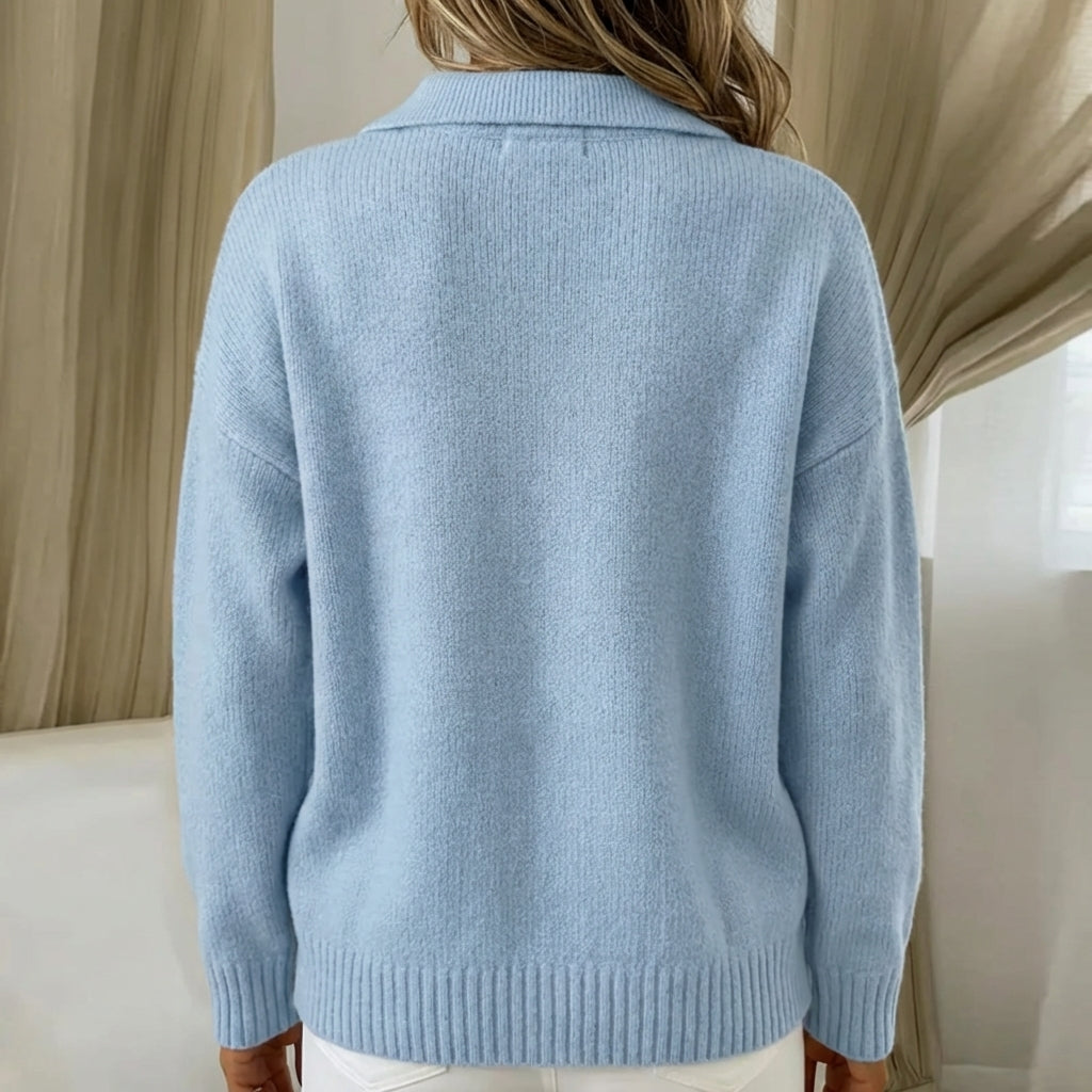 Rosabel | Polo Collar Knit Jumper