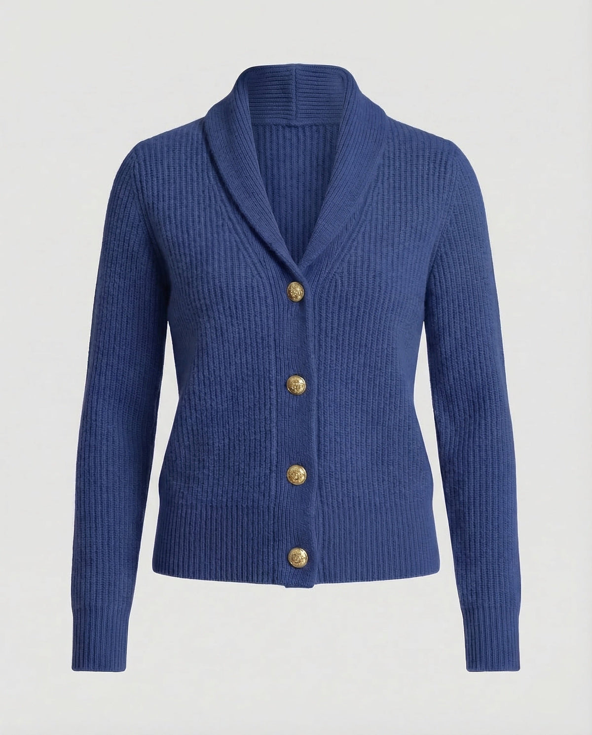 Isabel | Ribbed Shawl Collar Cardigan