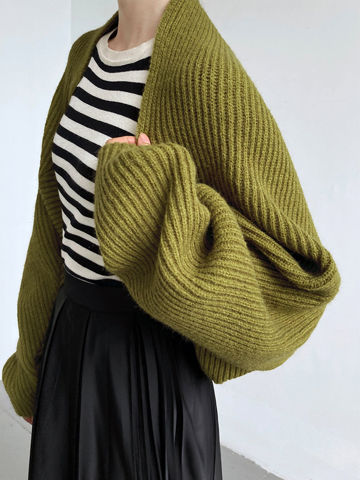 Eugenie | Ribbed Bolero Shrug Cardigan