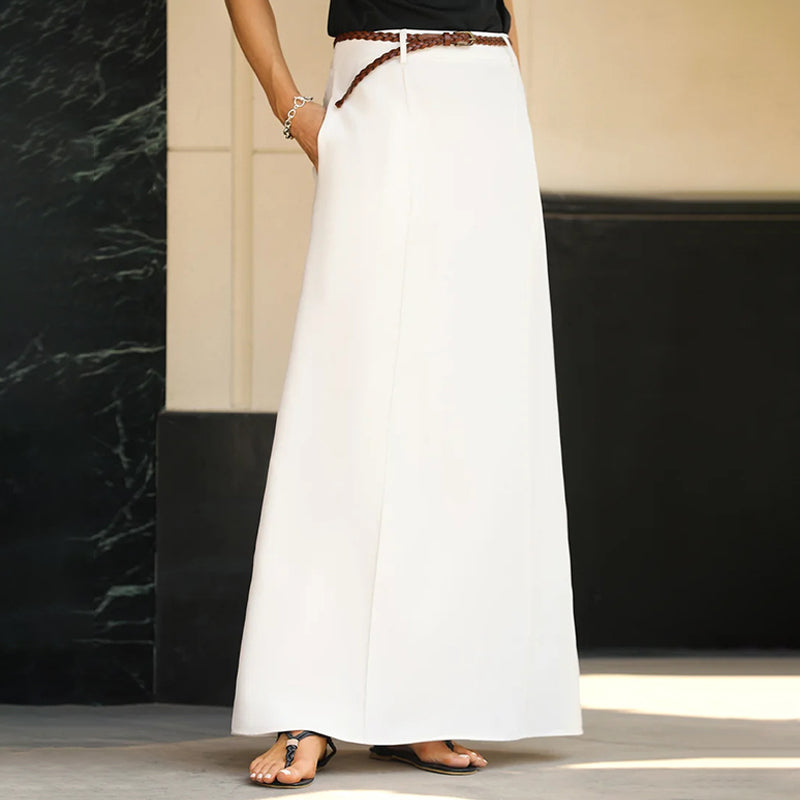 Penelope | High Waisted A-Line Maxi Skirt